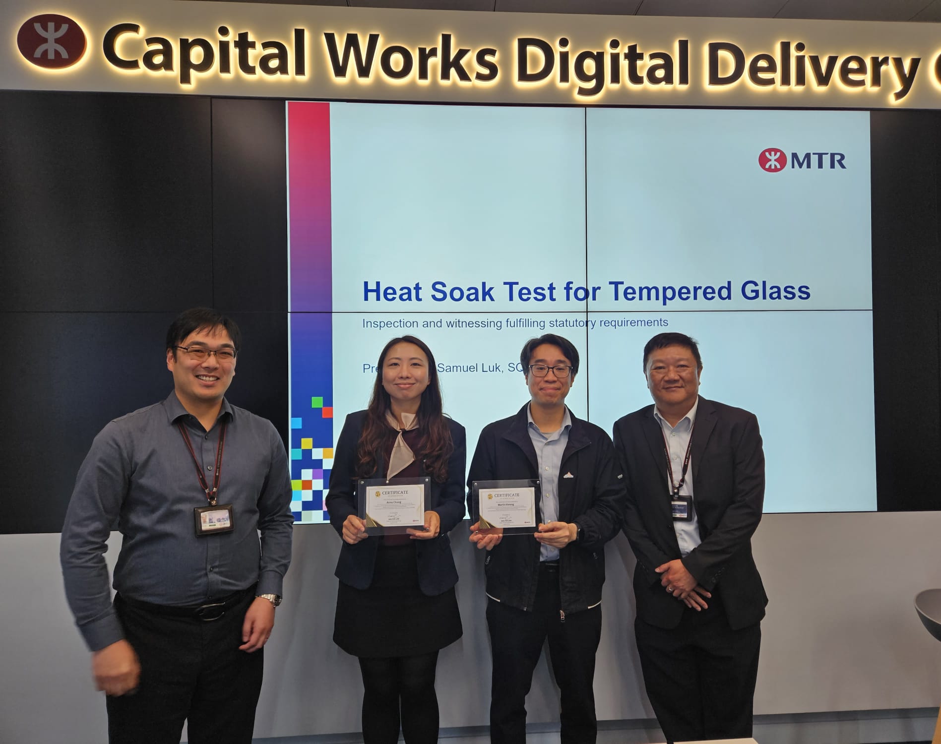 Visit to MTR’s Capital Works Digital Delivery Center & Technical ...